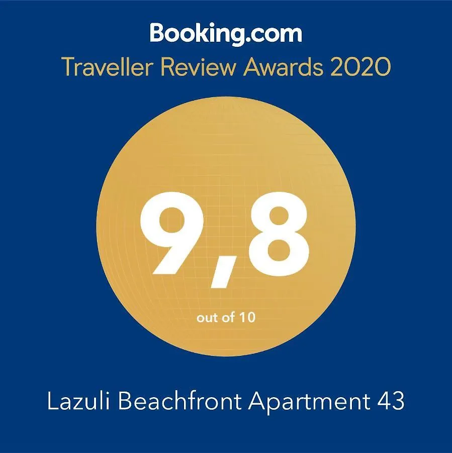 דירות לרנקה Lazuli Sea View Beachfront Ap 43 קפריסין